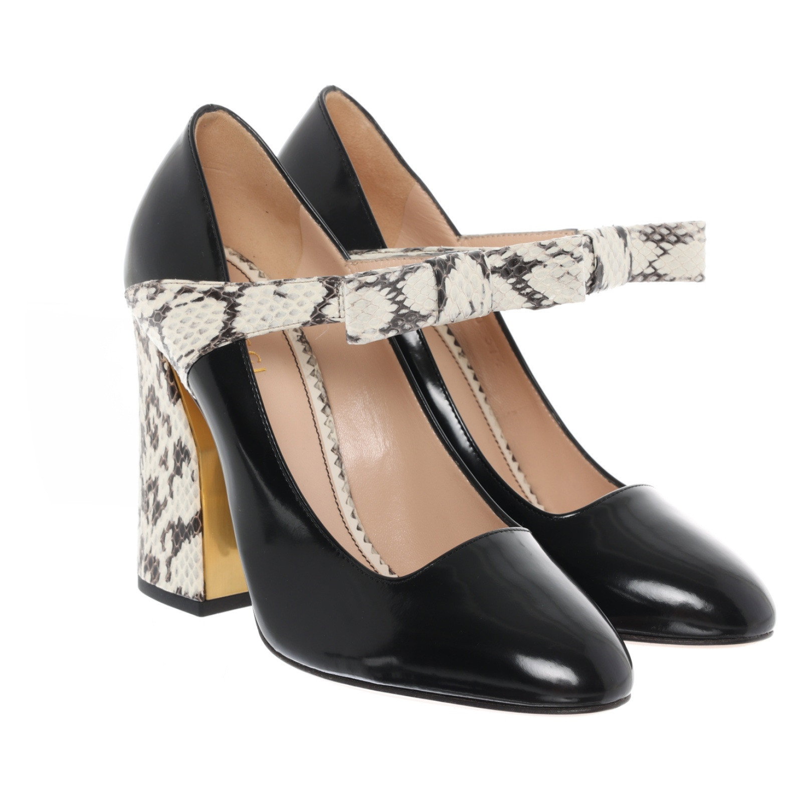 Pumps/Peeptoes aus Leder
