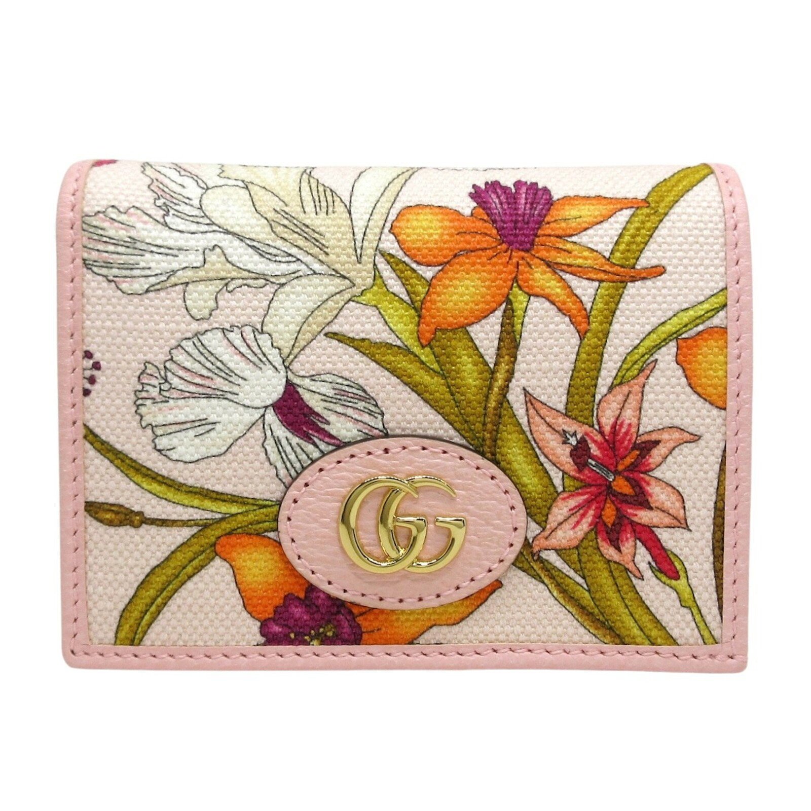 Täschchen/Portemonnaie aus Leder in Rosa / Pink