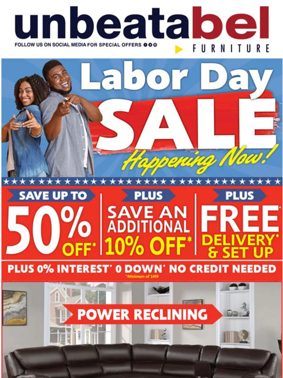 Save Up To 50% Off During Our Labor Day Sale!