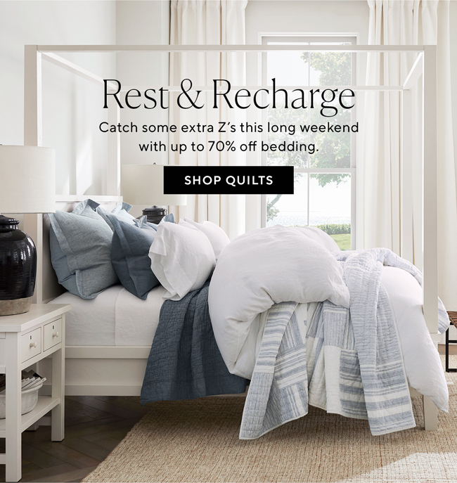 Pottery Barn Now on sale Our mostloved quilts. Milled