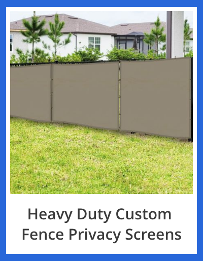 Custom Fence Privacy Screen 