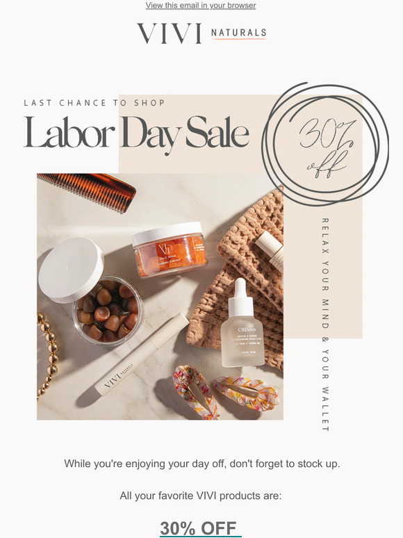 LAST DAY TO SHOP & SAVE! 🗓️