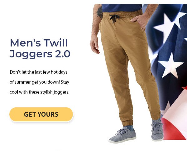Men's Twill Joggers 2.0