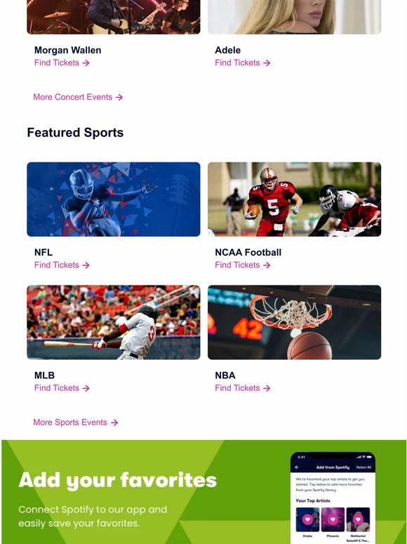 Your National Ticket Update