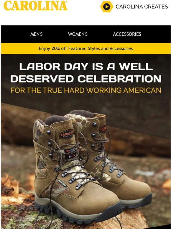 Carolina Footwear: Enjoy 10% Off Just 
