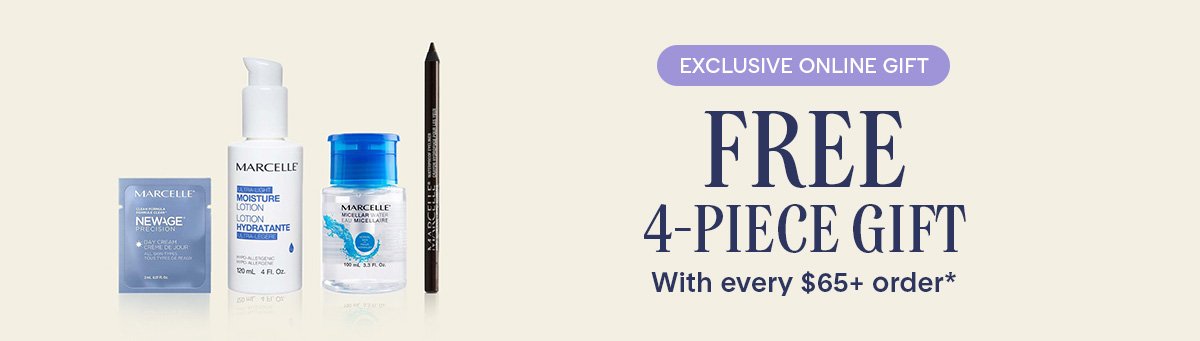 Free 3 piece gift with every $65+ order*