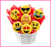 Sweet Emojis-Birthday Cookie Bouquet