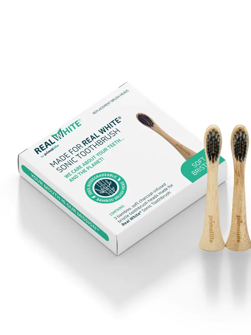 Image of Bamboo Replacement Brush Heads for Sonic Toothbrush