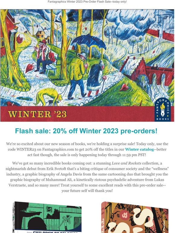 🚨 20% off Winter 2023 Titles from Fantagraphics 🚨