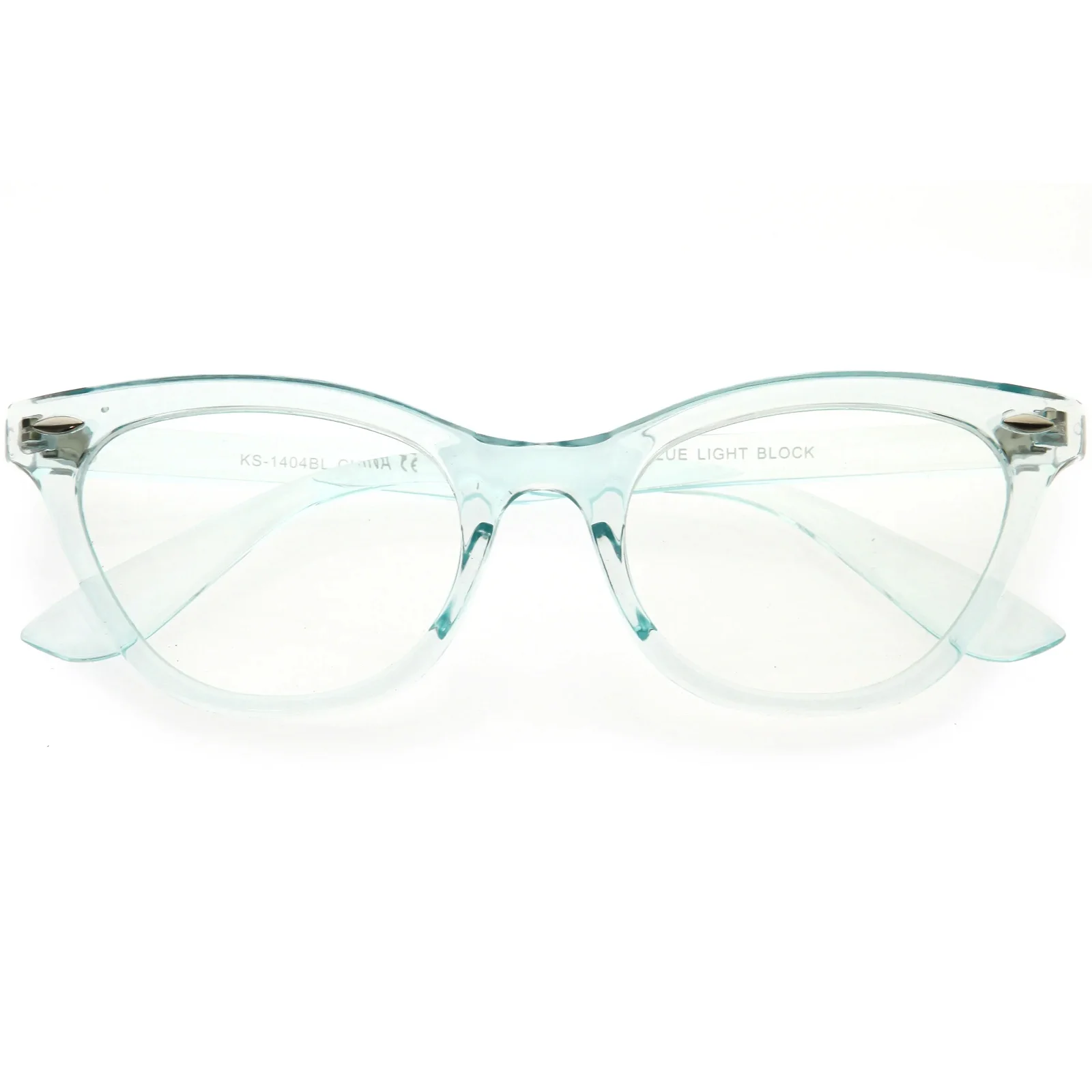 Image of Chic Fashion Small Translucent Cat Eye Blue Light Glasses D288