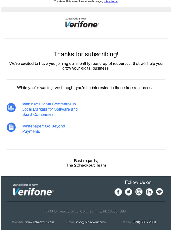 Thanks for subscribing! Let's get started with some free resources