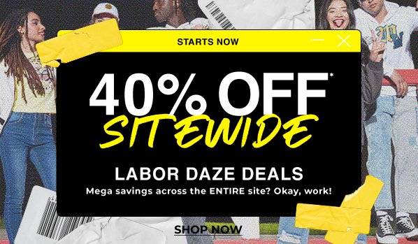 40% off SITEWIDE