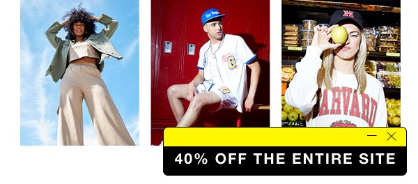 40% off the ENTIRE site