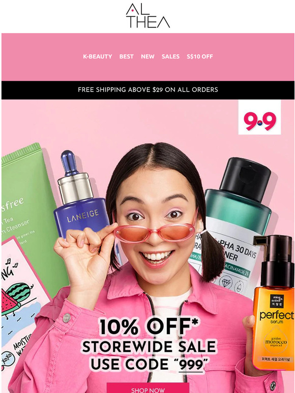 9.9 Big K-Beauty Sale 🔥 Snag Extra 10% Off Storewide