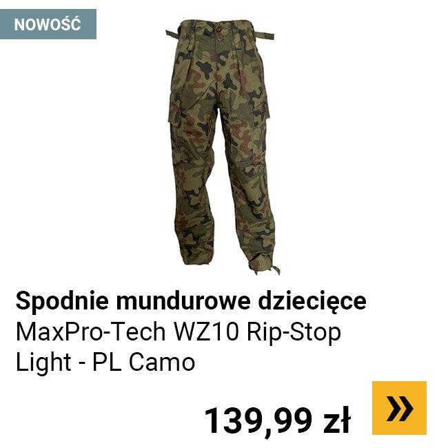 Spodnie mundurowe dziecięce MaxPro-Tech WZ10 Rip-Stop Light - PL Camo