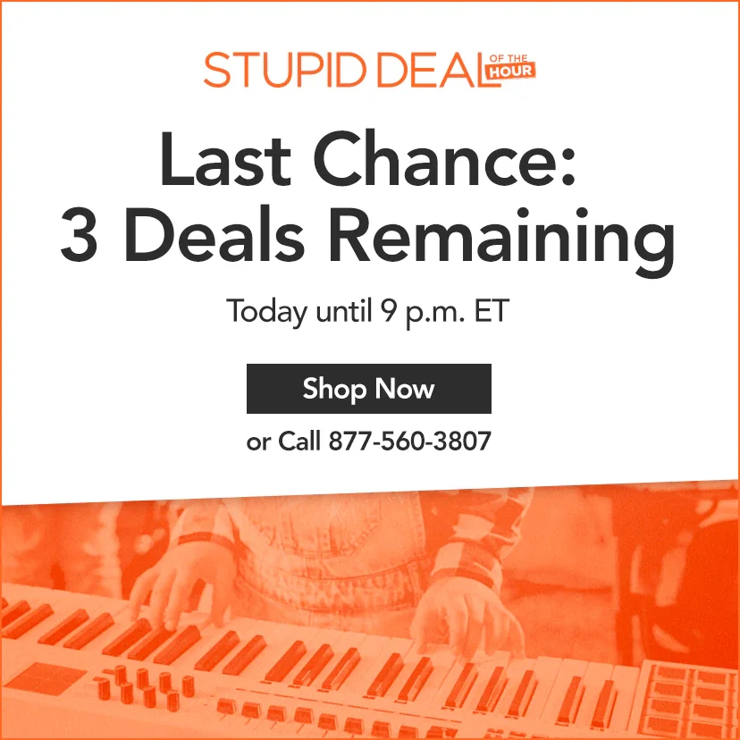 Last Chance: 3 Deals Remaining. Today until 9 p.m. ET. Shop Now or call 877-560-3807.