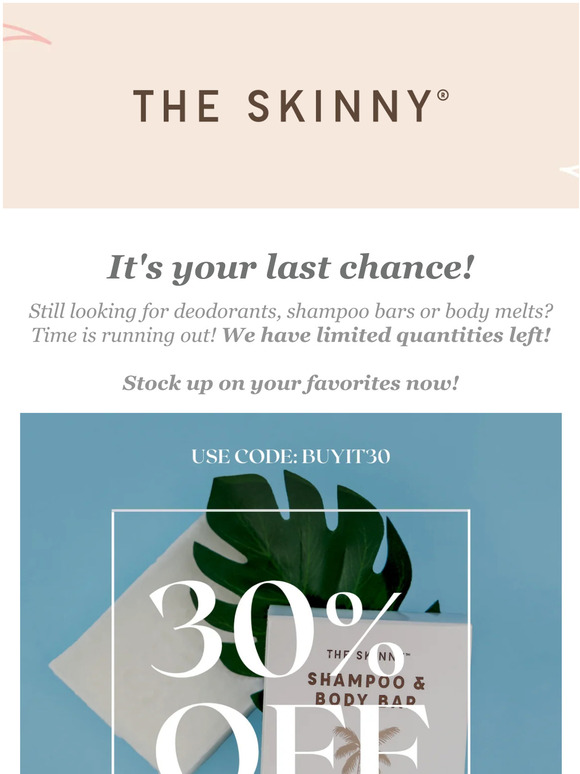 Last chance to stock up on your favorites!
