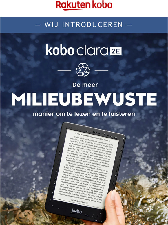 Maak kennis met de Kobo Clara 2E, de milieubewustere eReader