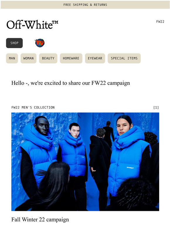 Offwhite The FW22 campaign is here Milled