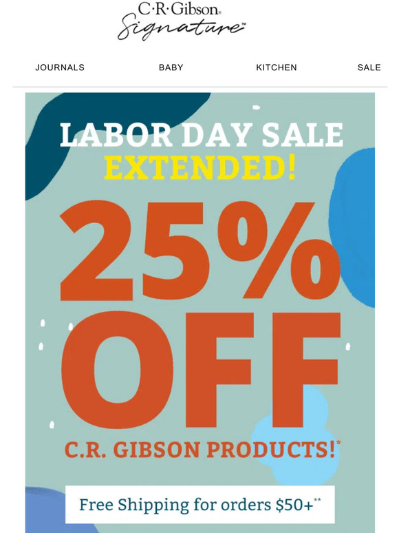 Sale EXTENDED! One More Day for 25% Off!