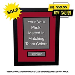 Professional 8x10 Photo Framing with Nameplate
