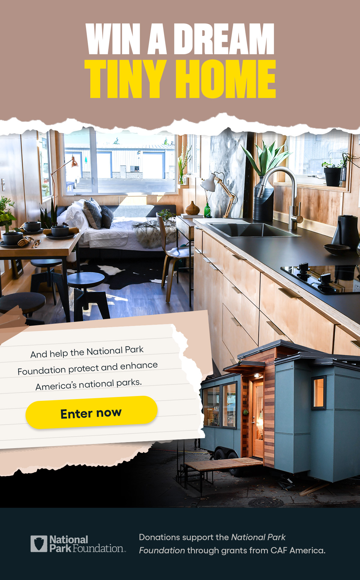 Omaze You could win a tiny home! Milled