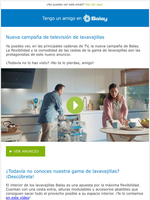 ¡Descubre la nueva campaña de TV de lavavajillas!