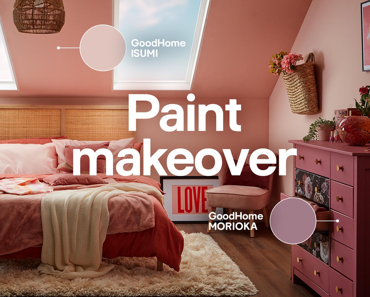 B & Q Our new paint = new walls Milled