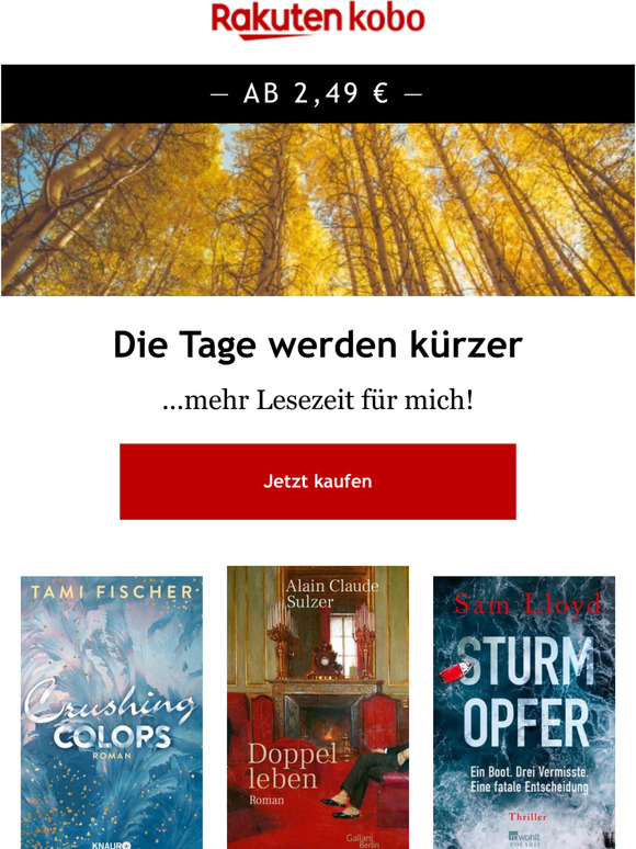 Die Tage werden kürzer - mehr Lesezeit für mich!