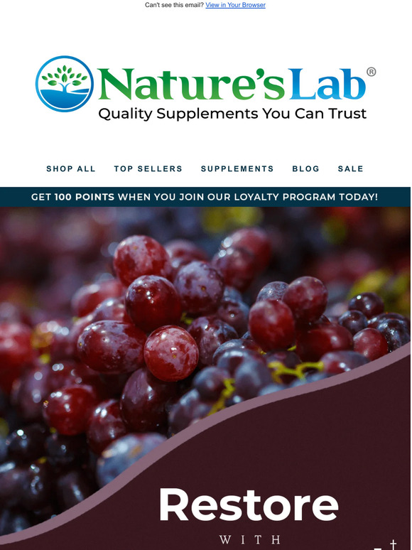 Restore with Resveratrol!