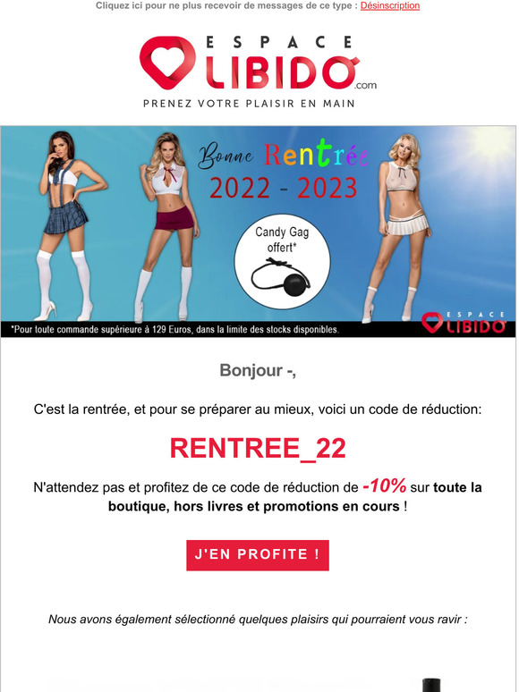 🎁 Rentrée 2022 ! Profitez d'un cadeau et de 10% de réduction !