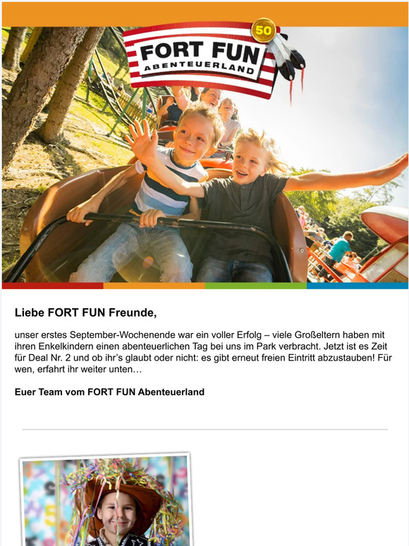 Kostenloser Freizeitpark-Besuch im FORT FUN!