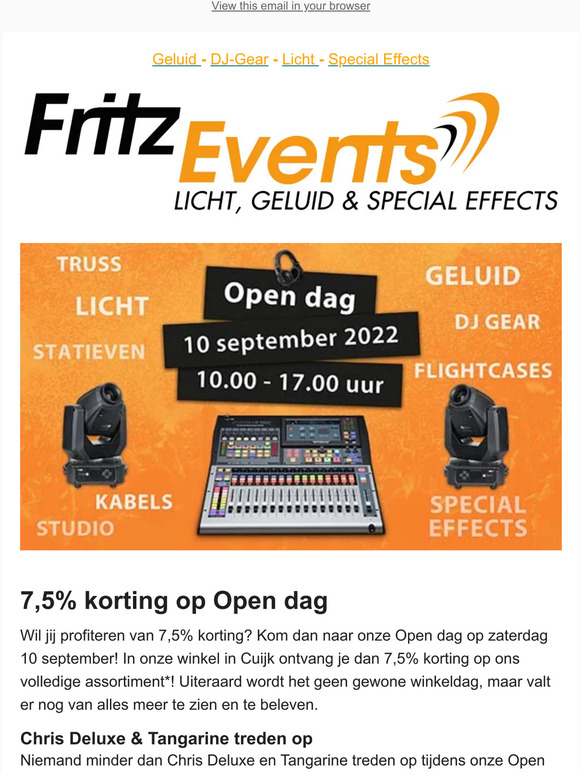7,5% korting op Open dag 💥