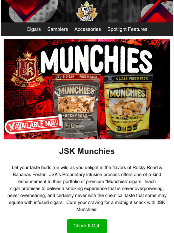 Smoke Inn JSK Munchies Now Available at Smoke Inn! Milled