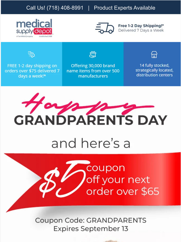 Medical Supply Depot Here's Some Savings for that Special Grandparent in Your Life Milled