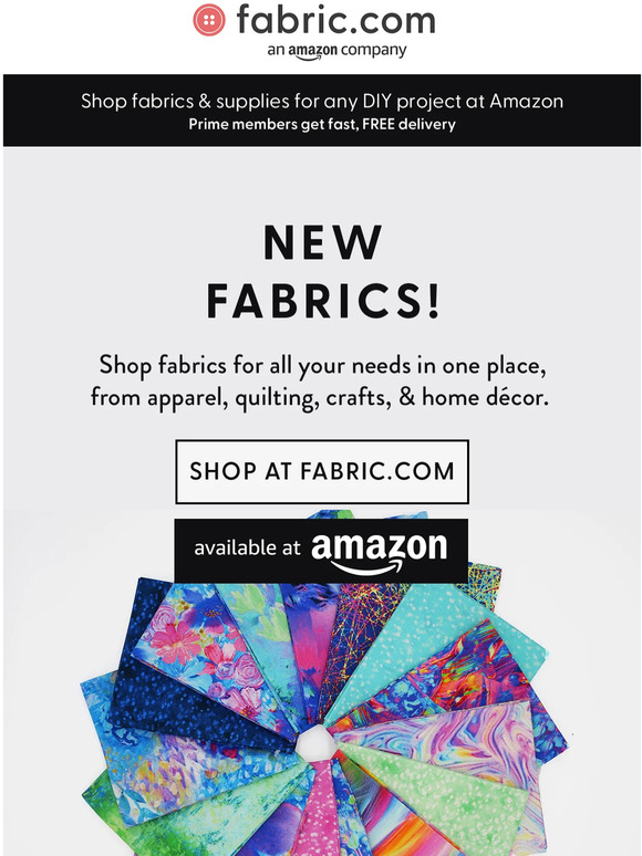 🆕 Shop the latest Fabrics and Trends