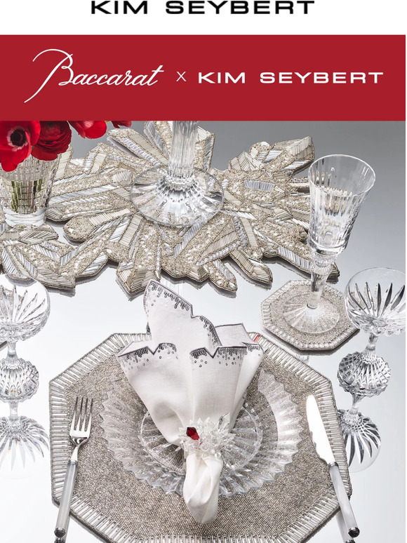 Kim Seybert Coming Soon! Baccarat x Kim Seybert Milled