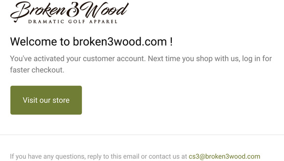 Customer account confirmation