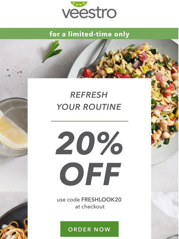 20% OFF to refresh your routine 🌱