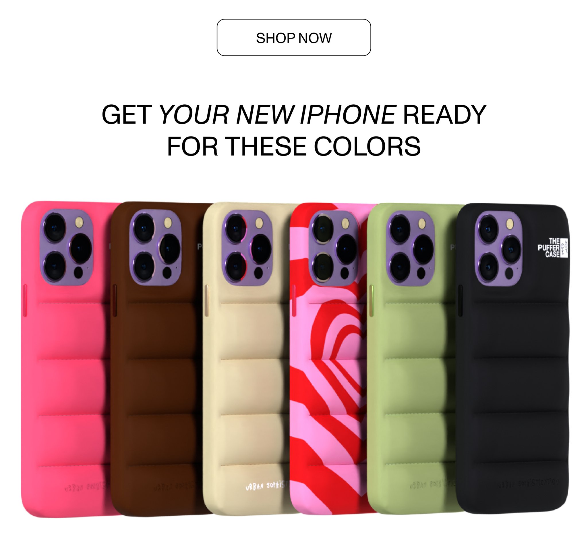 【urban sophistication Cloe】 iPhone13/14 The Puffer Case® - Cloe | Urban Sophistication