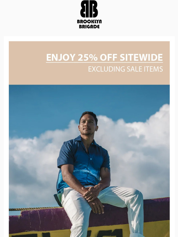 Don't miss out on 25% off sitewide!