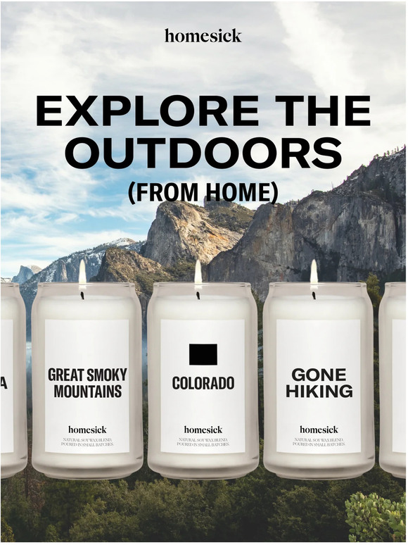 Homesick Outdoorsy scents to inspire your next adventure Milled