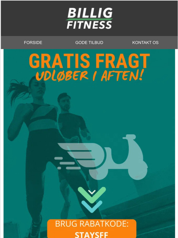 Gratis fragt udløber i aften ⚡⏳
