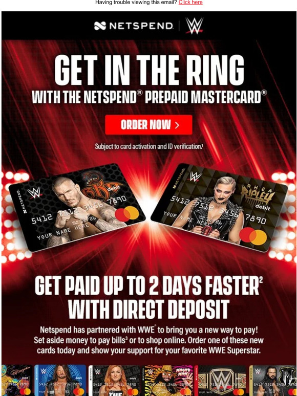 WWE Shop Rhea and Randy Netspend Prepaid Mastercard's Newest Tag Team