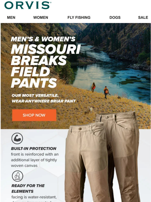 missouri breaks briar pants