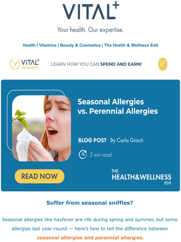Vital Pharmacy Seasonal Allergies vs. Perennial Allergies What is the difference? Milled