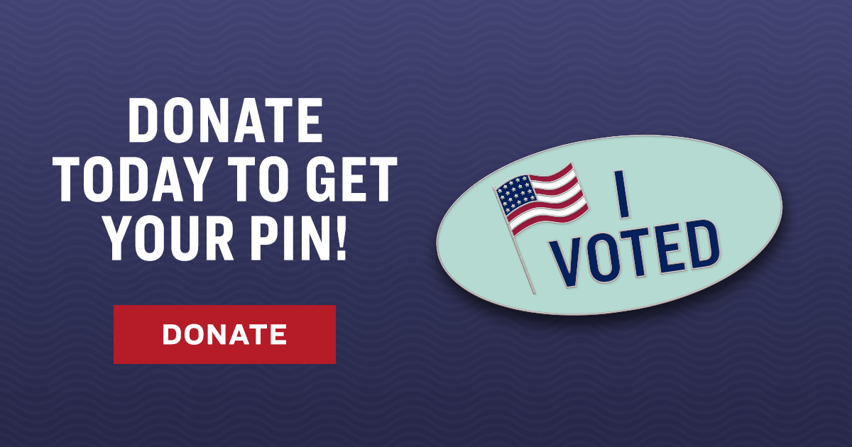 I voted today sale pin