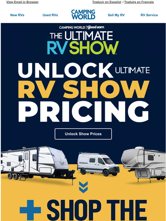 Camping World Unlock Ultimate RV Show Pricing Now! Milled