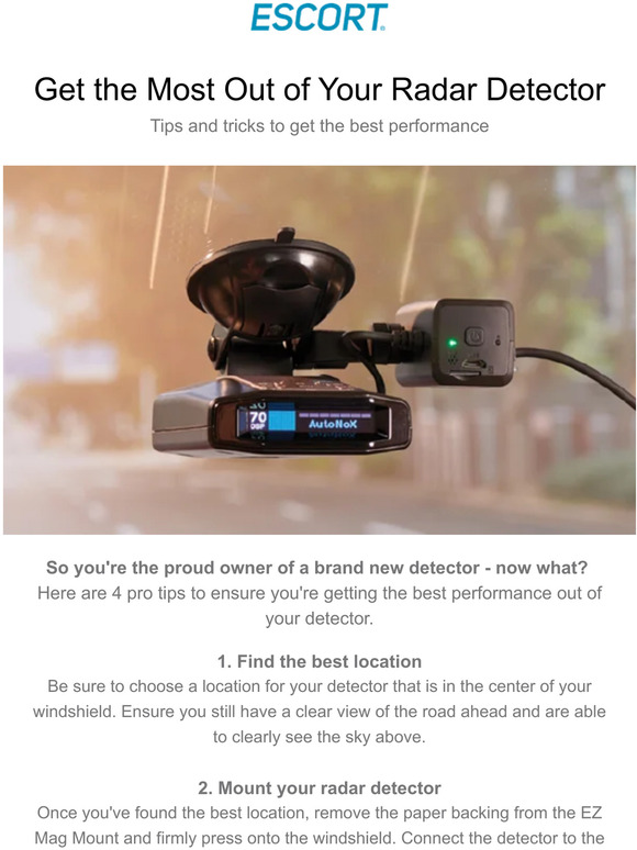 Helpful Tips For Your New Radar Detector 💯 Milled