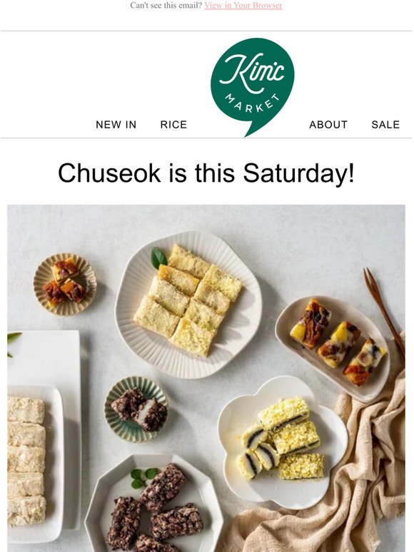 Order today to receive by Chuseok
